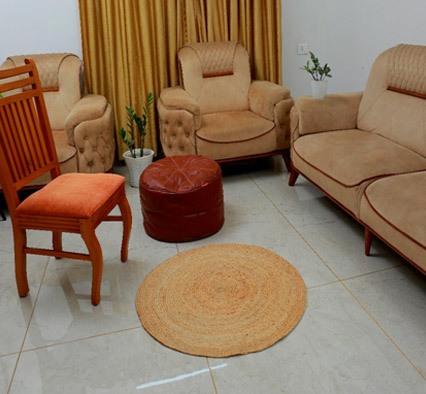 Rounded Braided Rug